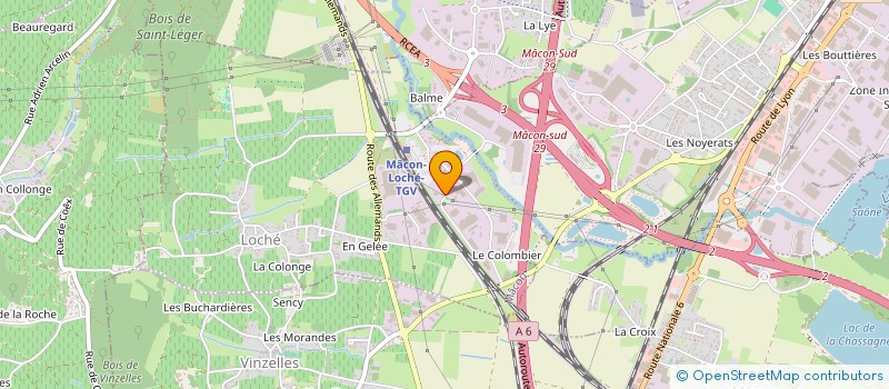 localisation de l'entreprise ATEMIS CONSEILS à MACON