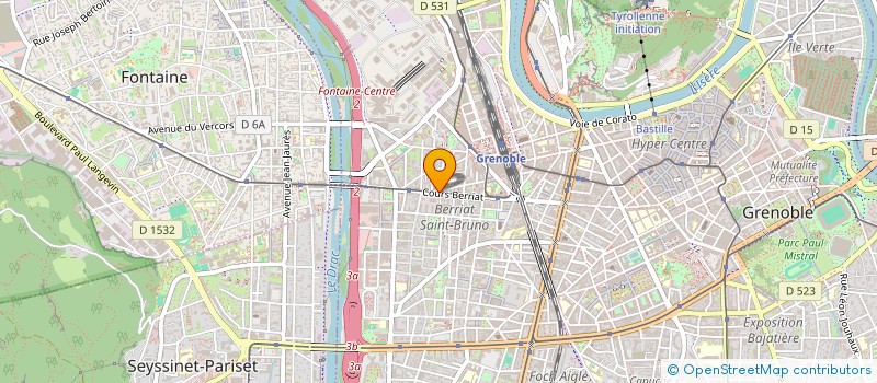 localisation de l'entreprise ATEMO à GRENOBLE