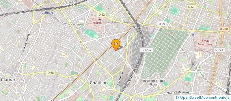localisation de l'entreprise ATEMP POUR ELLE  CHATILLON