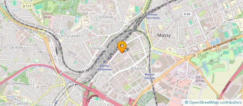localisation de l'entreprise ATEMPO NEWCO à MASSY