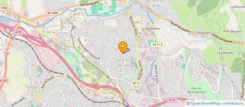 localisation de l'entreprise ATEMPOREL  SAINT-PRIEST-EN-JAREZ