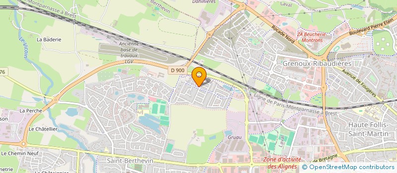 localisation de l'entreprise ATEN  SAINT-BERTHEVIN
