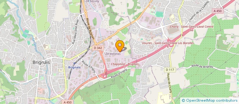 localisation de l'entreprise ATEN DEVELOPPEMENT à BRIGNAIS
