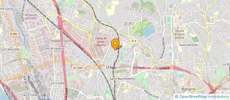 localisation de l'entreprise ATEN SERVICE  MARSEILLE