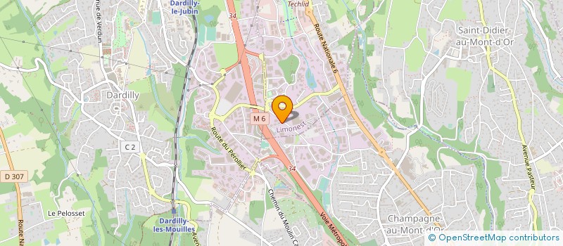 localisation de l'entreprise ATENA  LIMONEST