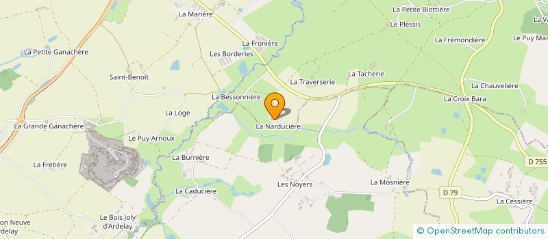 localisation de l'entreprise ATENA CONCEPT  SAINT-MARS-LA-REORTHE