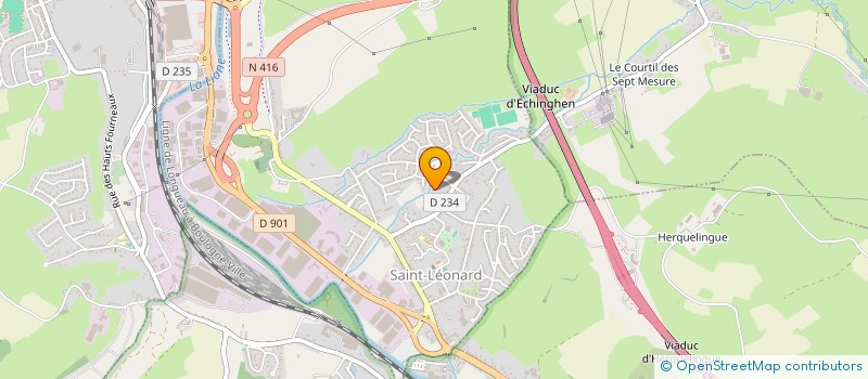 localisation de l'entreprise ATENE à SAINT-LEONARD