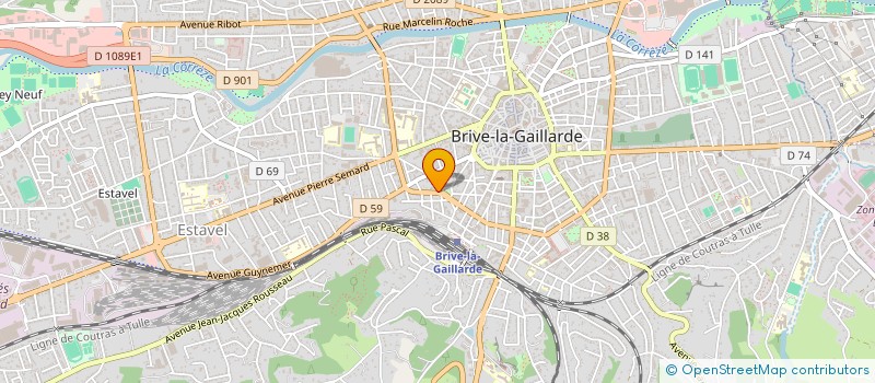localisation de l'entreprise ATEO à BRIVE-LA-GAILLARDE