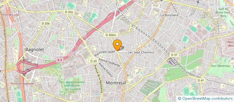 localisation de l'entreprise ATEP à MONTREUIL