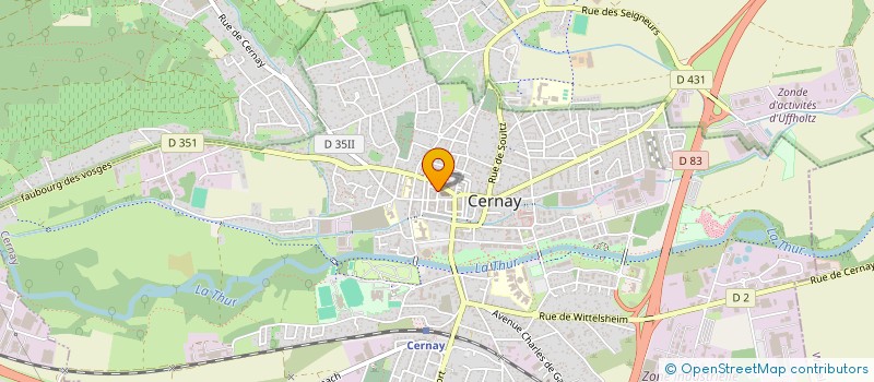 localisation de l'entreprise ATEP  ILLZACH