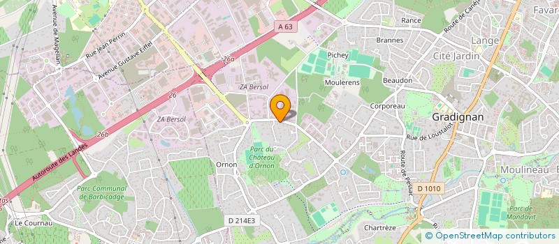 localisation de l'entreprise ATERBEA  GRADIGNAN