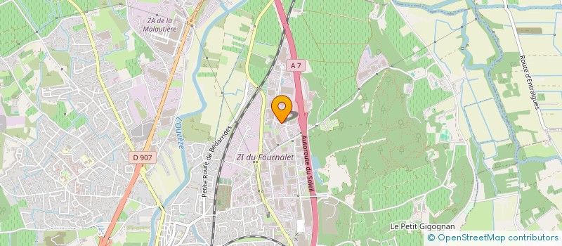 localisation de l'entreprise ATERCA à SORGUES