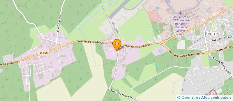 localisation de l'entreprise ATERM à MERIGNAC