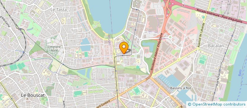 localisation de l'entreprise ATES 33  BORDEAUX