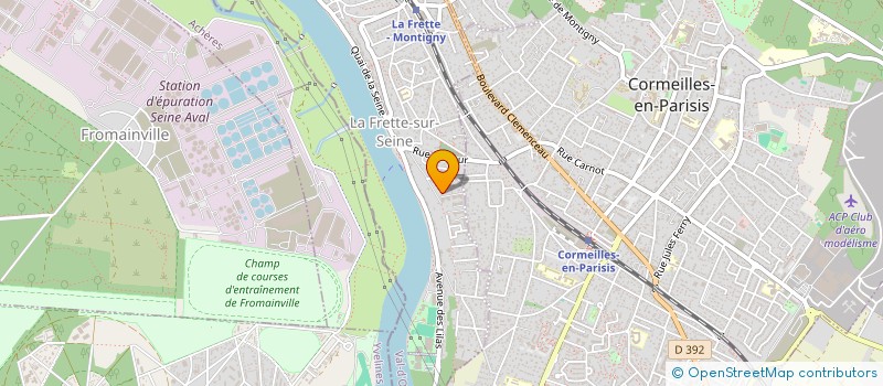 localisation de l'entreprise ATES à LA FRETTE-SUR-SEINE
