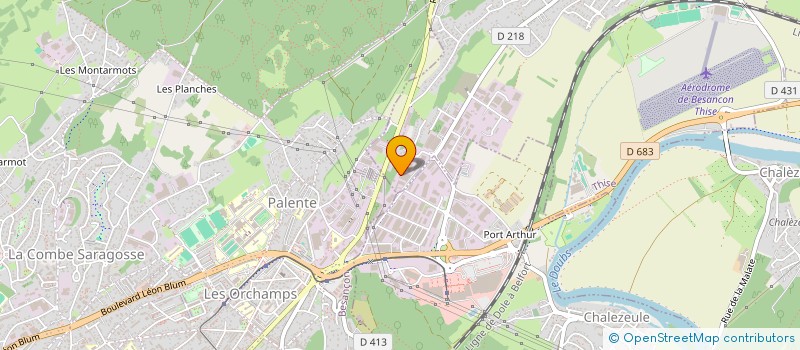 localisation de l'entreprise ATES  THISE