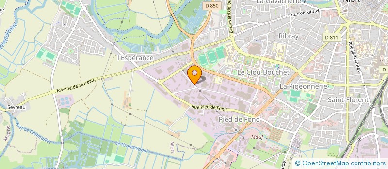localisation de l'entreprise ATES à NIORT