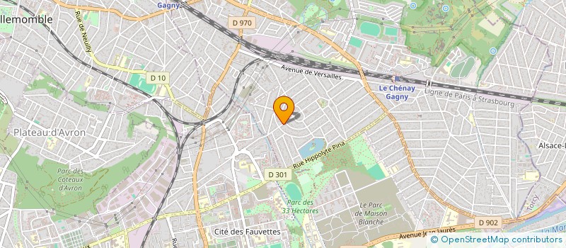 localisation de l'entreprise ATES à GAGNY