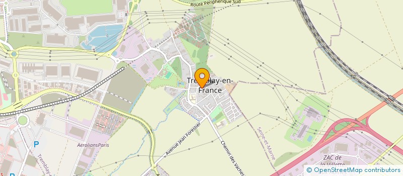 localisation de l'entreprise ATES à TREMBLAY-EN-FRANCE
