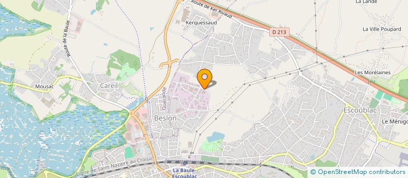 localisation de l'entreprise ATES (ATLANTIQUE TRAVAUX ENVIRONNEMENT SERVICE)  LA BAULE-ESCOUBLAC