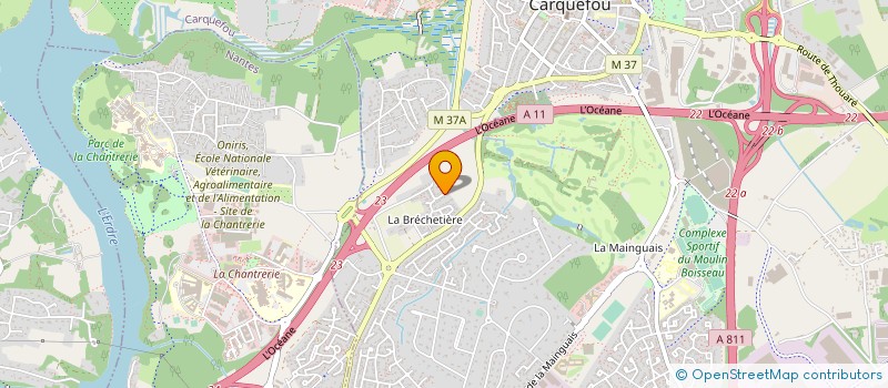 localisation de l'entreprise ATESIS à CARQUEFOU