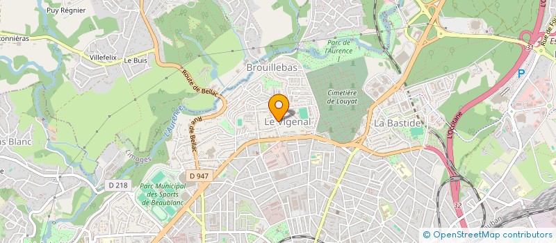 localisation de l'entreprise ATESOGLU EXPLOITATION FORESTIERE à LIMOGES