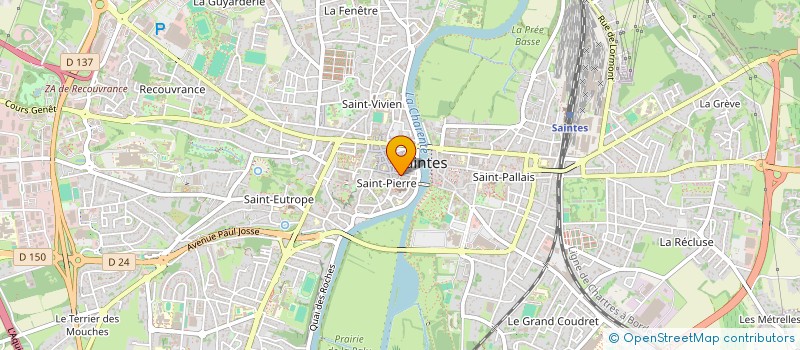 localisation de l'entreprise ATEVIA CONSEIL  SAINTES