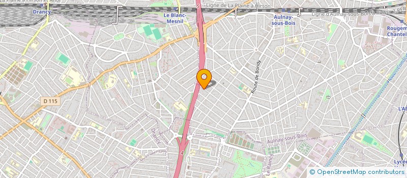 localisation de l'entreprise ATEX 2052 à AULNAY-SOUS-BOIS