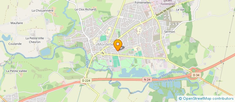 localisation de l'entreprise ATEX  MORDELLES