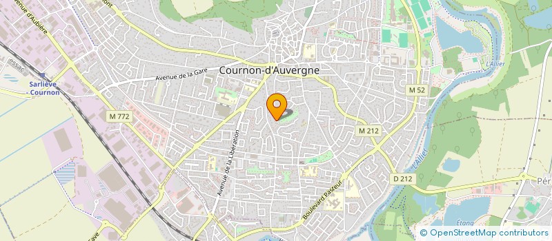 localisation de l'entreprise ATEXYS à COURNON-D'AUVERGNE