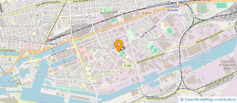 localisation de l'entreprise ATEYS  LE HAVRE