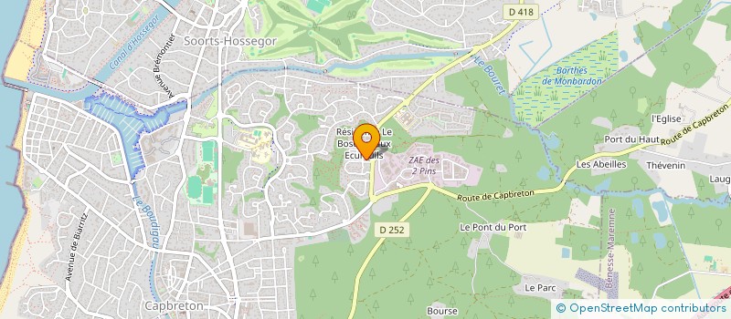 localisation de l'entreprise ATEZAINA à CAPBRETON