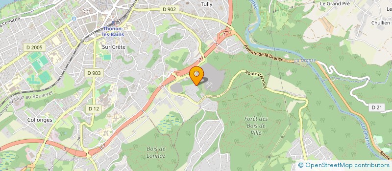 localisation de l'entreprise ATF 74 à THONON-LES-BAINS