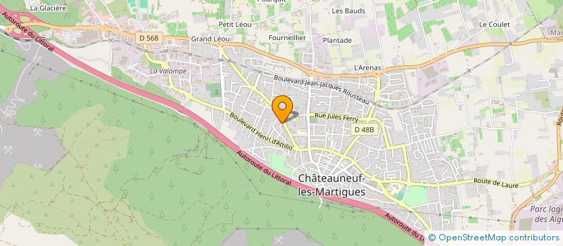 localisation de l'entreprise ATF  CHATEAUNEUF-LES-MARTIGUES