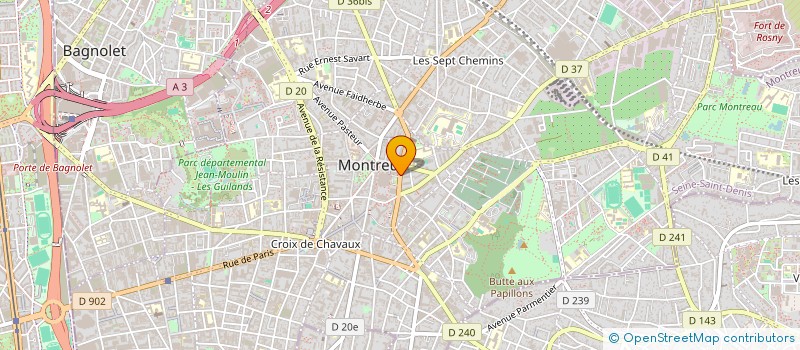 localisation de l'entreprise ATF à MONTREUIL