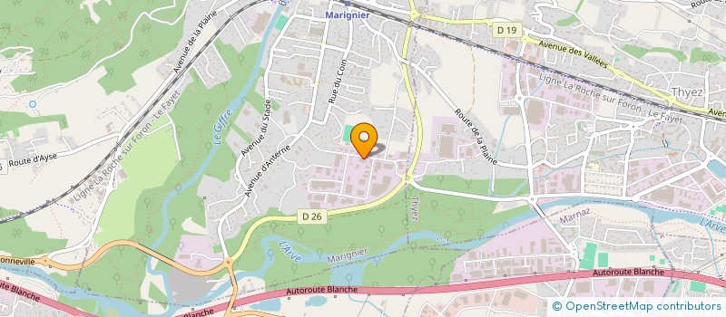 localisation de l'entreprise ATF ADVANCED TECHNICAL FABRICATION à MARIGNIER