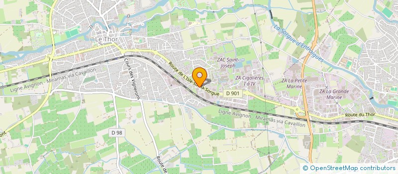 localisation de l'entreprise ATF FORMATION  LE THOR