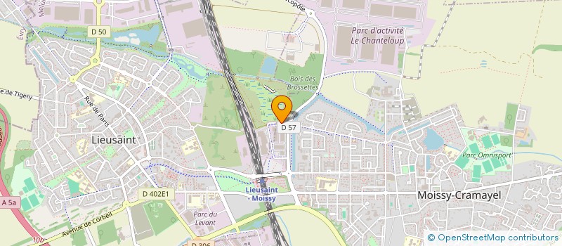 localisation de l'entreprise ATF GAIA à MOISSY-CRAMAYEL