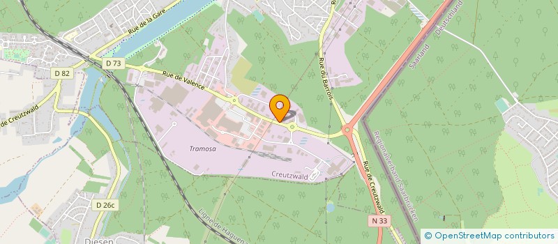 localisation de l'entreprise ATF MECANIQUE à CREUTZWALD
