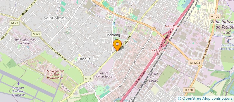 localisation de l'entreprise ATF PEINTURE à TOULOUSE