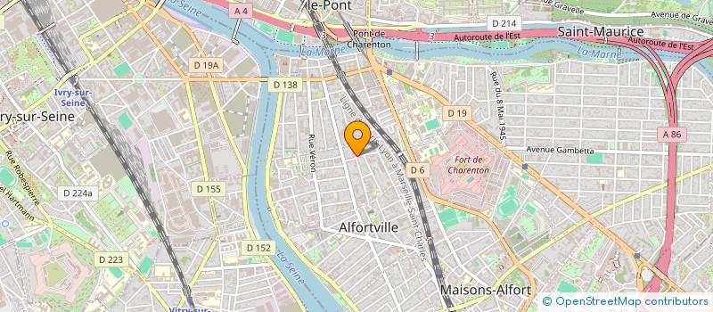 localisation de l'entreprise ATF RENOVATION à ALFORTVILLE