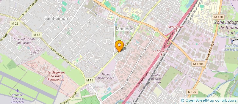 localisation de l'entreprise ATF TRANSPORTS à TOULOUSE