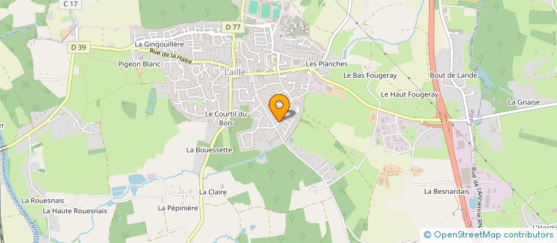 localisation de l'entreprise ATFS LEDOUX  LAILLE