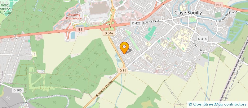 localisation de l'entreprise ATFUSION  CLAYE-SOUILLY