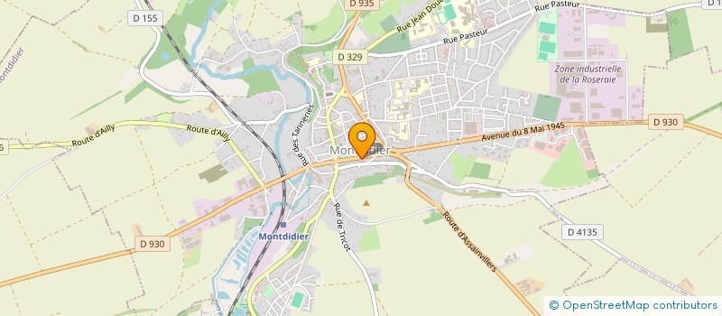 localisation de l'entreprise ATG à MONTDIDIER