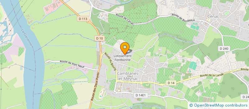 localisation de l'entreprise ATG  CENAC