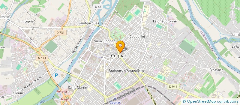 localisation de l'entreprise ATG ADHESIFS TIMBRES & GRAVURES  COGNAC