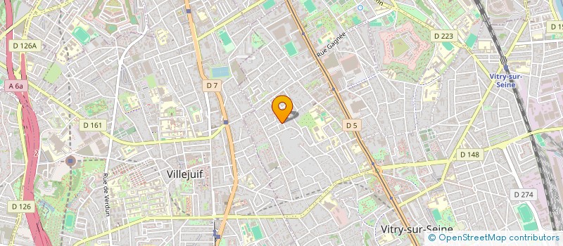 localisation de l'entreprise ATG ENVIRONNEMENT  VITRY-SUR-SEINE