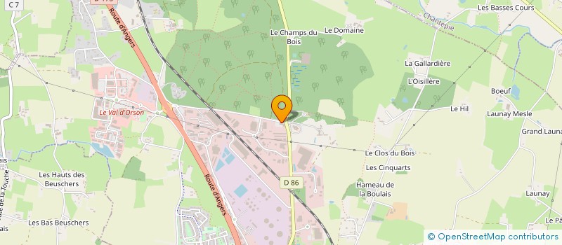 localisation de l'entreprise ATG LIFE LABORATOIRES SA à VERN-SUR-SEICHE