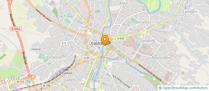 localisation de l'entreprise ATGE BIJOUX ARGENT à CASTRES